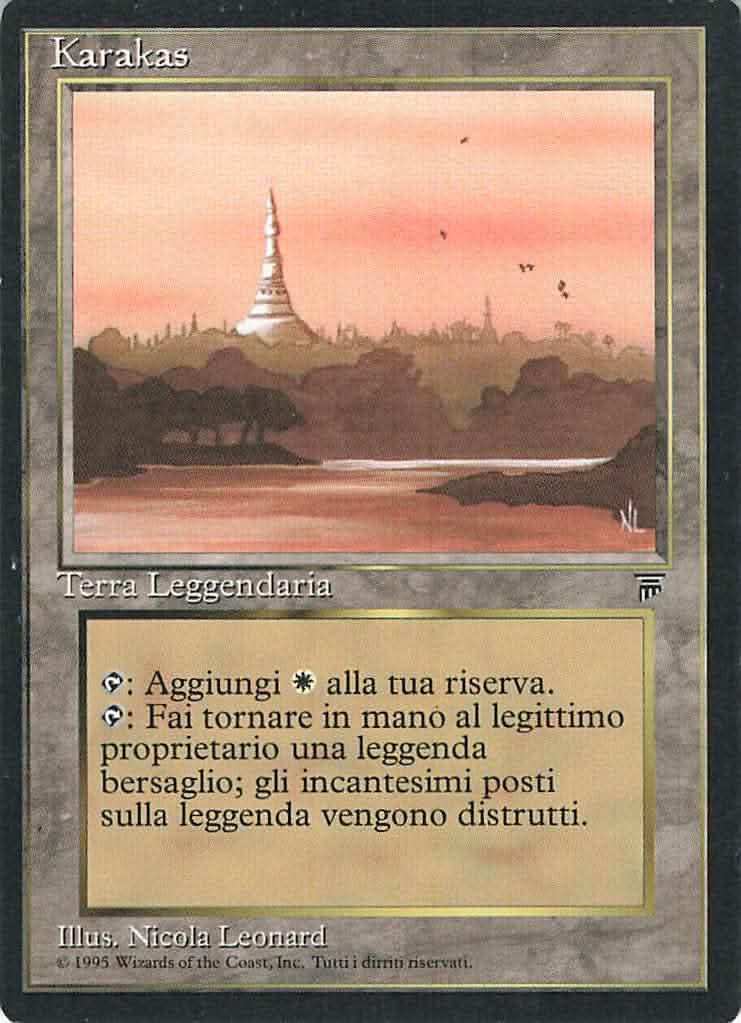 karakas mtg card [Italian Legends] Enjoy gorgeous full art Box:Garland at the Chaos Shrine Anvos, Maw of Ruin, Nino Is
