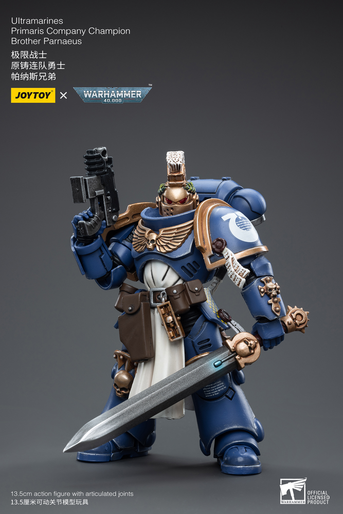 Joy Toy Ultramarines Primaris Company Champion Brother Parnaeus