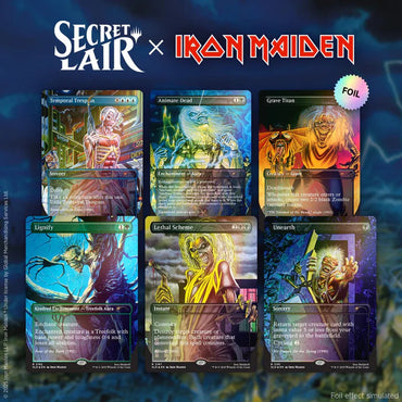 MTG SECRET LAIR X IRON MAIDEN ALBUM ART RAINBOW FOIL EDITION