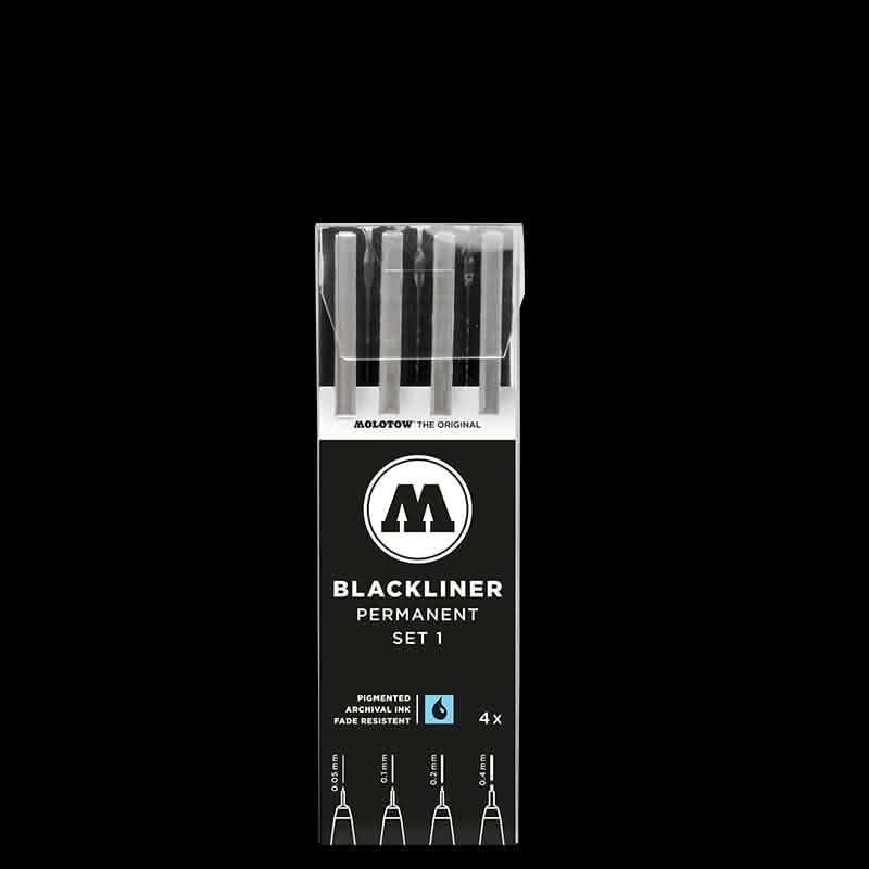 Molotow BLACKLINER Set 1 (4 Markers)