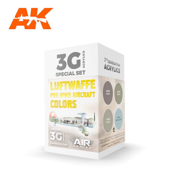 AK Interactive 3G Air - Luftwaffe Pre-WWII Aircraft Colors SET