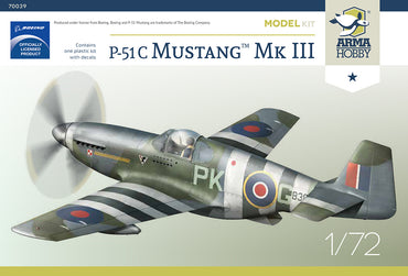 ARMA HOBBY 1/72 P-51 C MUSTANG MK. III MODEL KIT