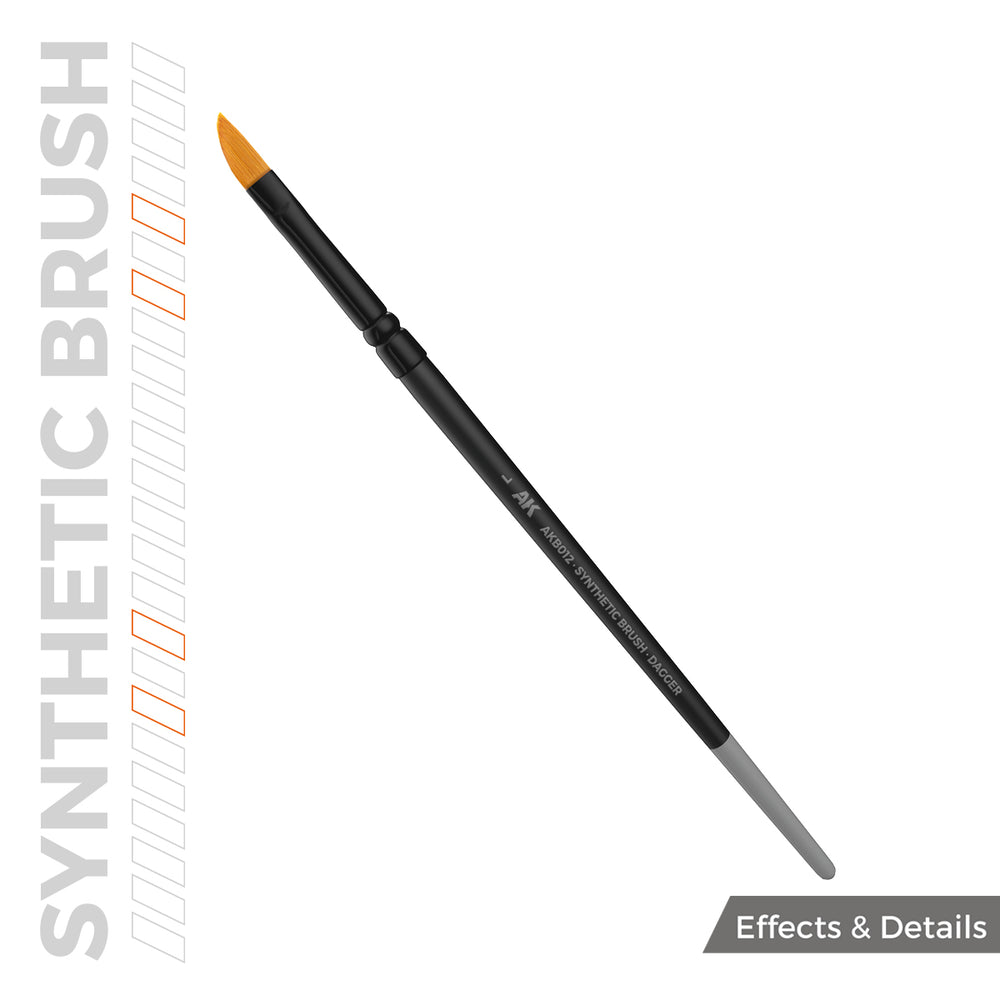 AK INTERACTIVE SYNTHETIC BRUSH - DAGGER L