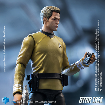EXQUISITE MINI SERIES 1/18 SCALE STAR TREK 2009 KIRK ACTION FIGURE