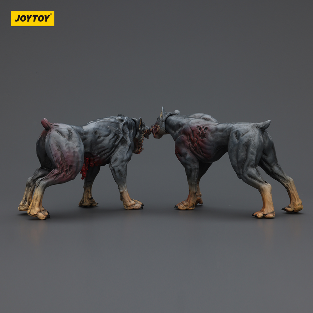 JOYTOY DARK SOURCE ZOMBIE FIQURE ZOMBIE POLICE DOGS