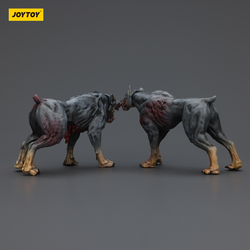 JOYTOY DARK SOURCE ZOMBIE FIQURE ZOMBIE POLICE DOGS