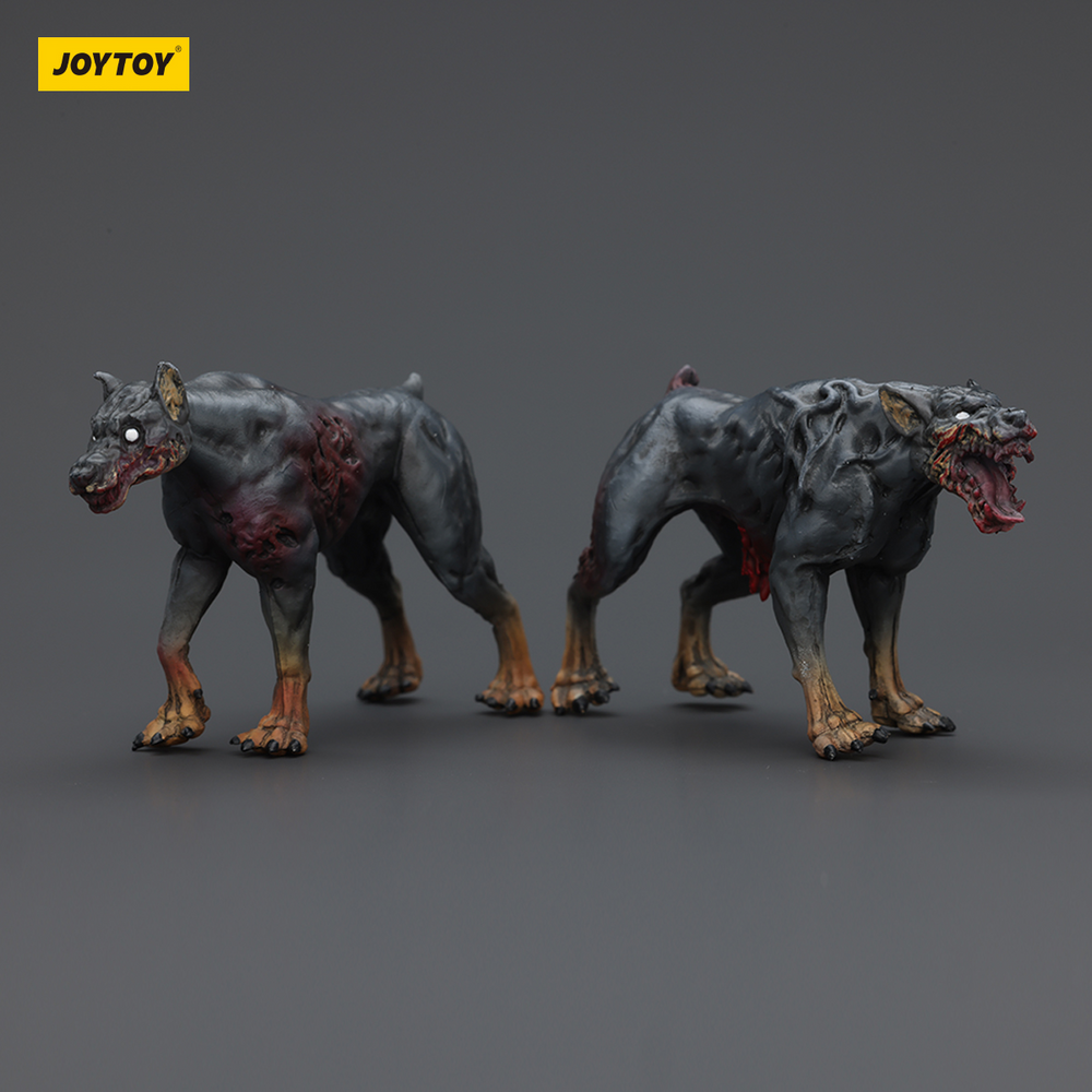 JOYTOY DARK SOURCE ZOMBIE FIQURE ZOMBIE POLICE DOGS