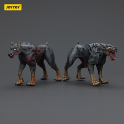 JOYTOY DARK SOURCE ZOMBIE FIQURE ZOMBIE POLICE DOGS