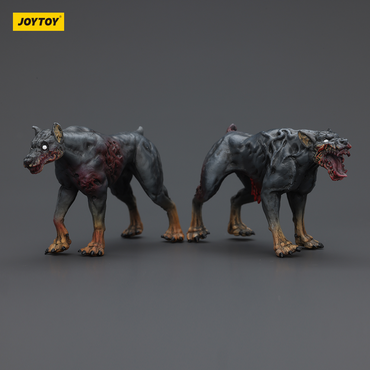 JOYTOY DARK SOURCE ZOMBIE FIQURE ZOMBIE POLICE DOGS
