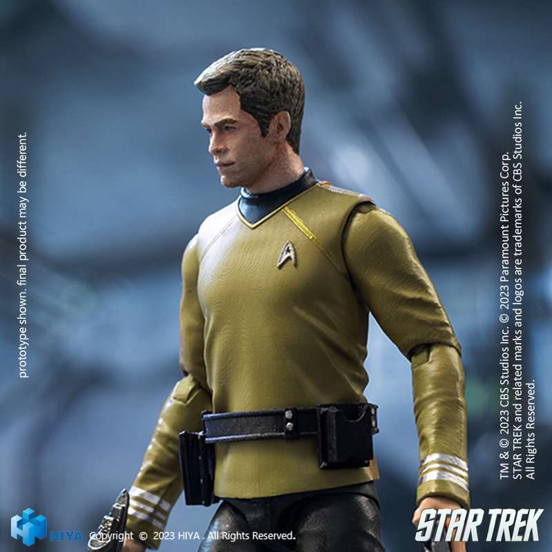 EXQUISITE MINI SERIES 1/18 SCALE STAR TREK 2009 KIRK ACTION FIGURE