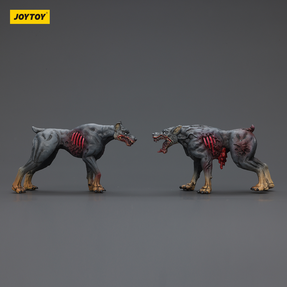 JOYTOY DARK SOURCE ZOMBIE FIQURE ZOMBIE POLICE DOGS