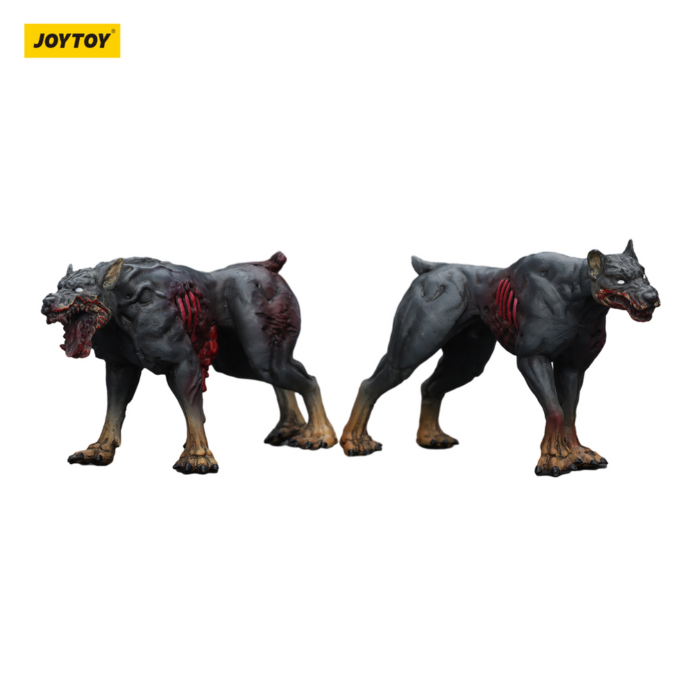 JOYTOY DARK SOURCE ZOMBIE FIQURE ZOMBIE POLICE DOGS