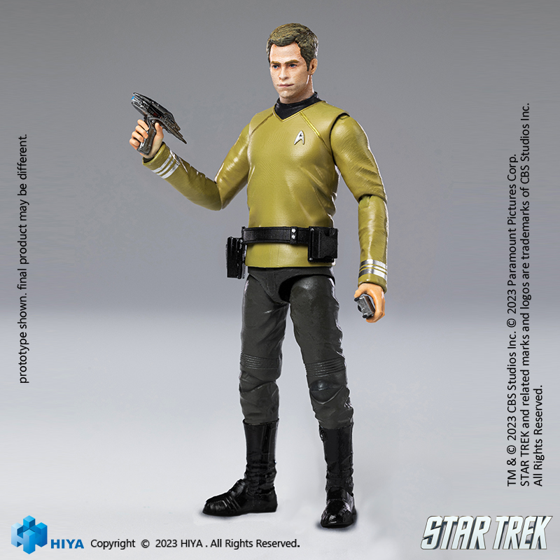 EXQUISITE MINI SERIES 1/18 SCALE STAR TREK 2009 KIRK ACTION FIGURE