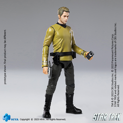 EXQUISITE MINI SERIES 1/18 SCALE STAR TREK 2009 KIRK ACTION FIGURE