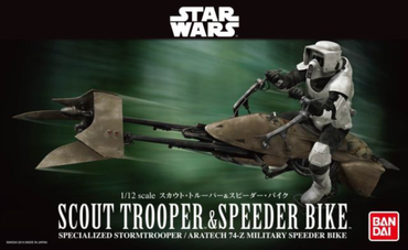 Bandai 1/12 SCOUT TROOPER & SPEEDER BIKE