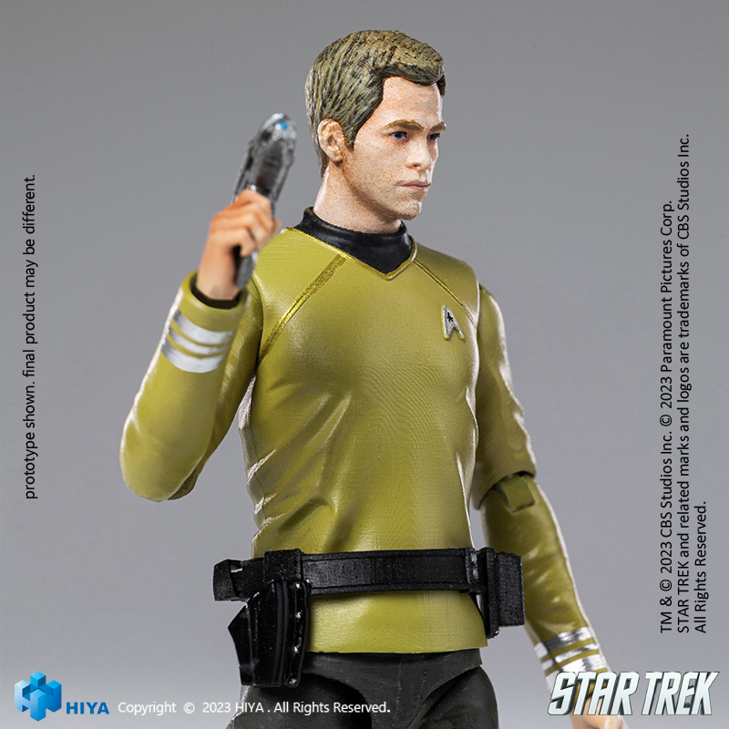EXQUISITE MINI SERIES 1/18 SCALE STAR TREK 2009 KIRK ACTION FIGURE