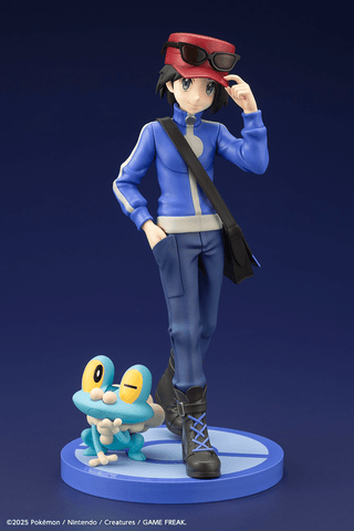 POKEMON CALEM WITH FROAKIE ARTFX J STATUE