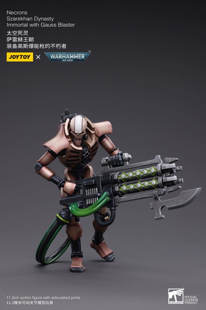 Necrons Szarekhan Dynasty lmmortal with Gauss Blaster [2PCS]