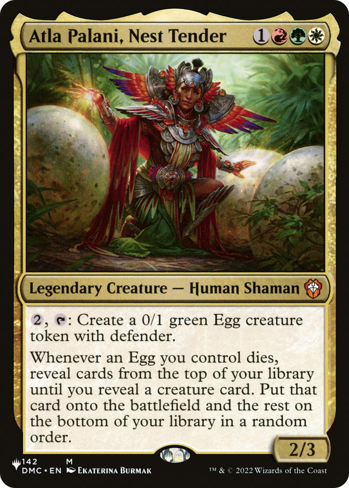 Atla Palani, Nest Tender (DMC) [The List]