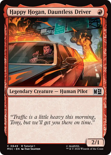 Happy Hogan, Dauntless Driver (0849) [Marvel Super Heroes Commander]
