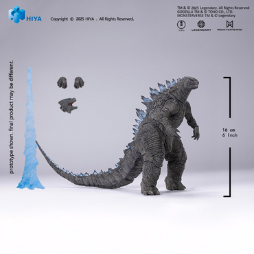 EXQUISITE BASIC SERIES NONE SCALE 7 INCH GODZILLA 2014 GODZILLA TRANSLUCENT VER.