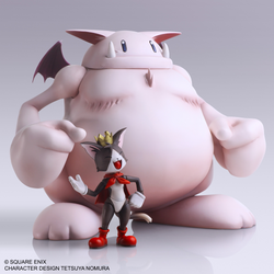 FINAL FANTASY VII BRING ARTS ACTION FIGURE - CAIT SITH & FAT MOOGLE