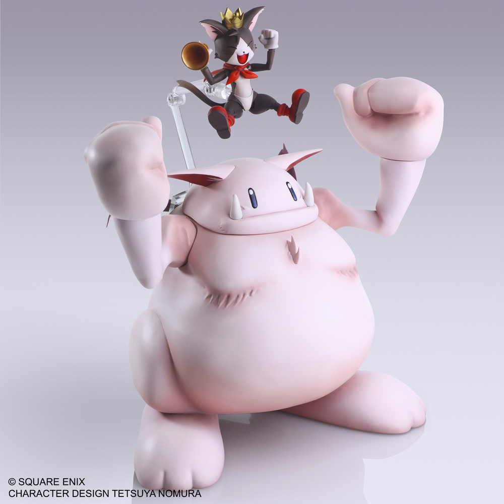 FINAL FANTASY VII BRING ARTS ACTION FIGURE - CAIT SITH & FAT MOOGLE
