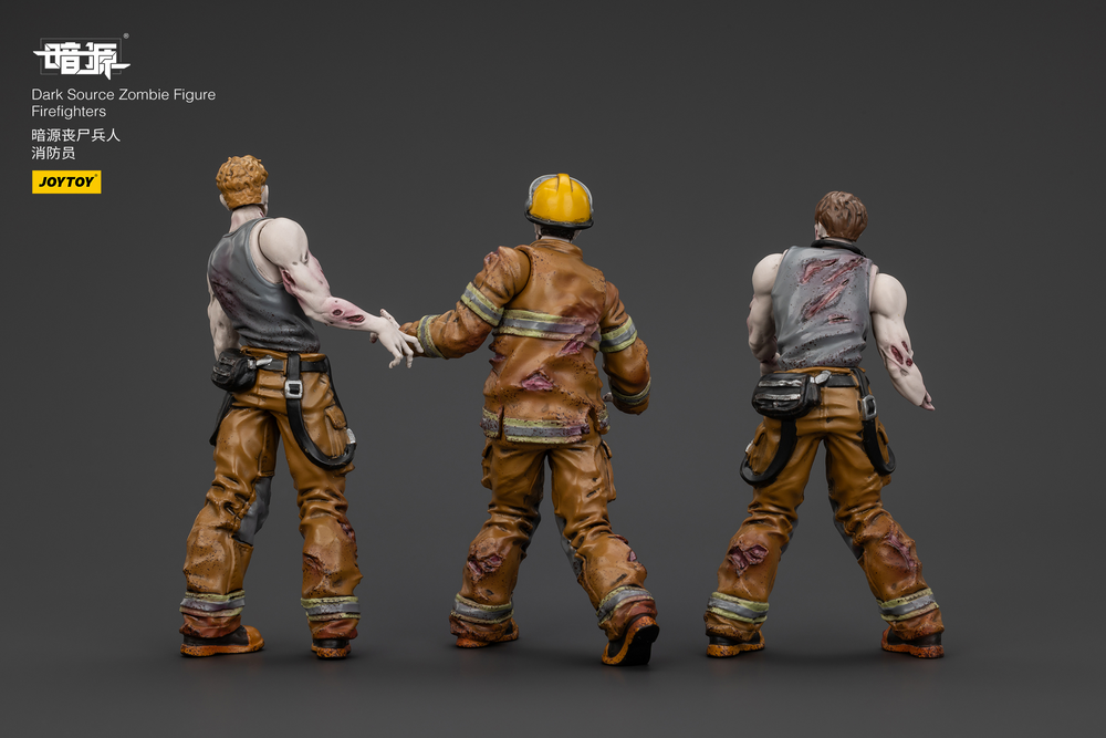 JOYTOY DARK SOURCE ZOMBIE FIGURE FIREFIGHTERS