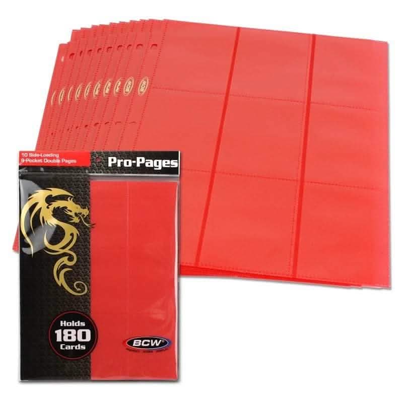 PAGES 18 POCKET SIDELOAD RED 10 PACK