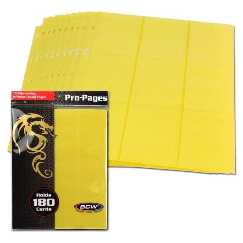 PAGES 18 POCKET SIDELOAD YELLOW 10 PACK