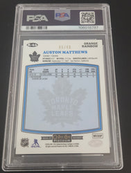 2016-17 Upper Deck O-Pee-Chee Platinum Retro Rookie Orange Rainbow R-66 Rookie Rc Auston Matthews Psa 9