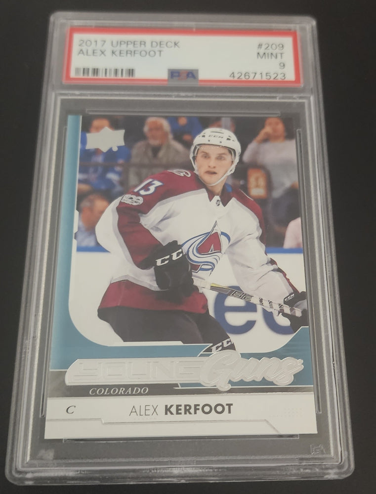 2017-18 Upper Deck Series 1 Young Guns #209 Rookie Rc Alex Kerfoot Psa 9