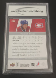 2009-10 Upper Deck Series 1 Young Guns #220 Rookie Rc Yannick Weber Bccg 9