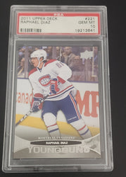 2011-12 Upper Deck Series 1 Young Guns #221 Rookie Rc Raphael Diaz Psa 10