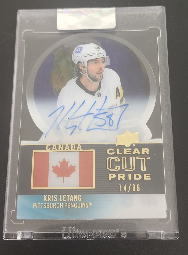 2022-23 Upper Deck Clear Cut Hockey Clear Cut Pride Pc-Kl Auto Kris Letang /99