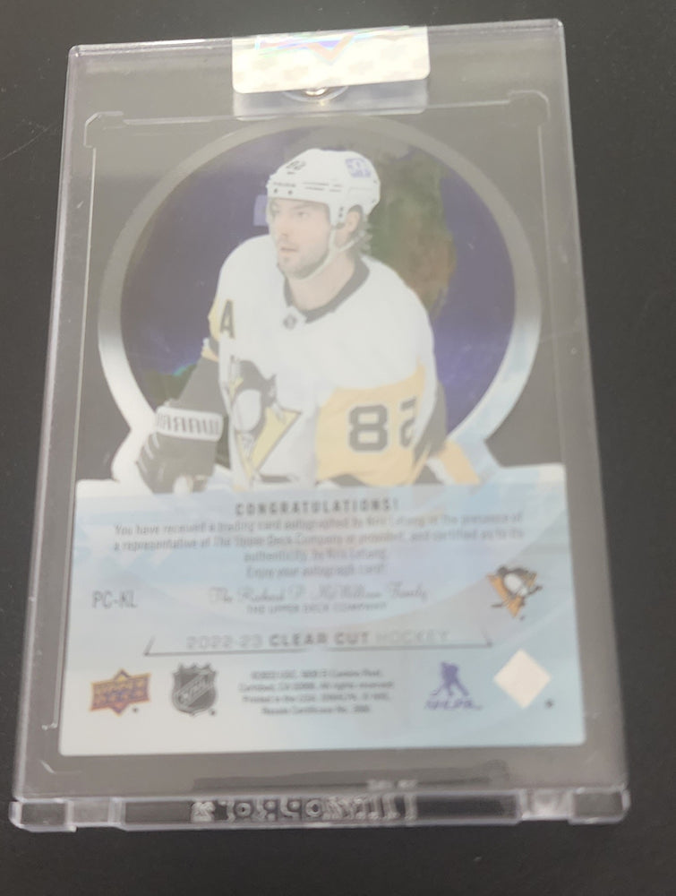 2022-23 Upper Deck Clear Cut Hockey Clear Cut Pride Pc-Kl Auto Kris Letang /99