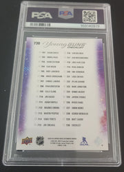 2023-24 Upper Deck Extended Young Guns Checklist #730 Rookie Rc Adxam Fantilli Logan Cooley Psa 9