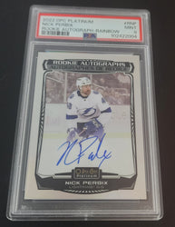2022-23 Upper Deck O-Pee-Chee Platinum Rookie Autographs R-Np Rookie Rc Auto Nick Perbix Psa 9
