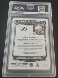 2022-23 Upper Deck O-Pee-Chee Platinum Rookie Autographs R-Np Rookie Rc Auto Nick Perbix Psa 9
