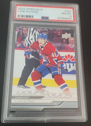 2024-25 Upper Deck Series 1 Young Guns #229 Rookie Rc Lane Hutson Psa 8