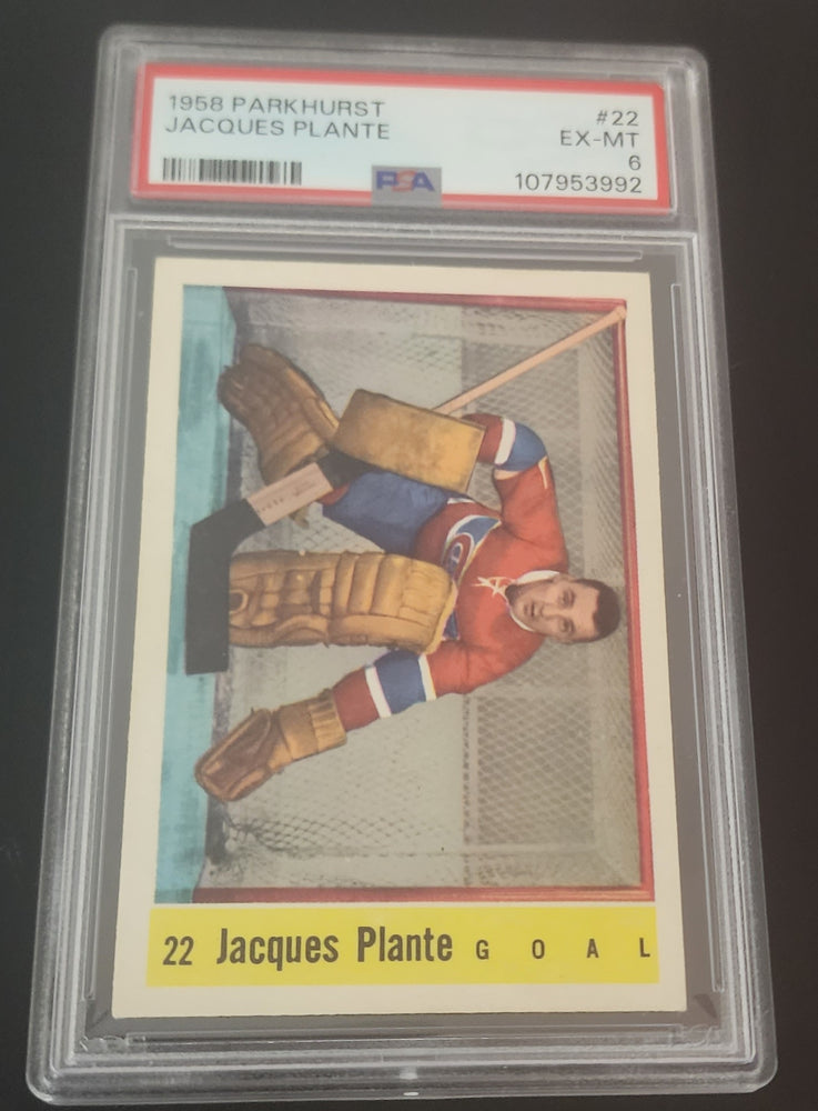 1958 Parkhurst #22 Jaques Plante Psa 6