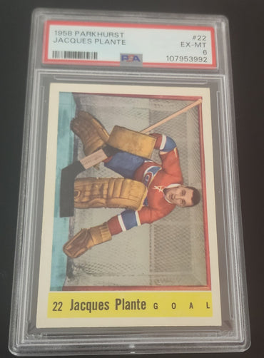 1958 Parkhurst #22 Jaques Plante Psa 6