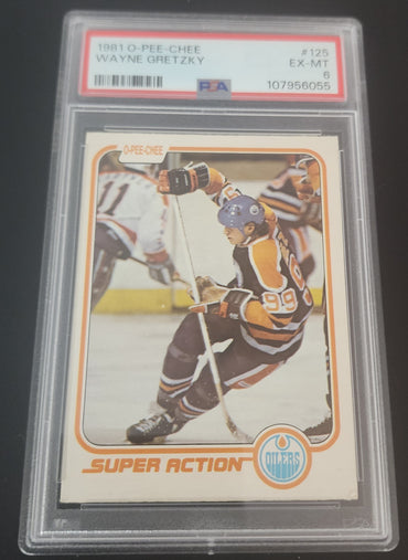 1981 O-Pee-Chee Super Action #125 Wayne Gretzky Psa 6