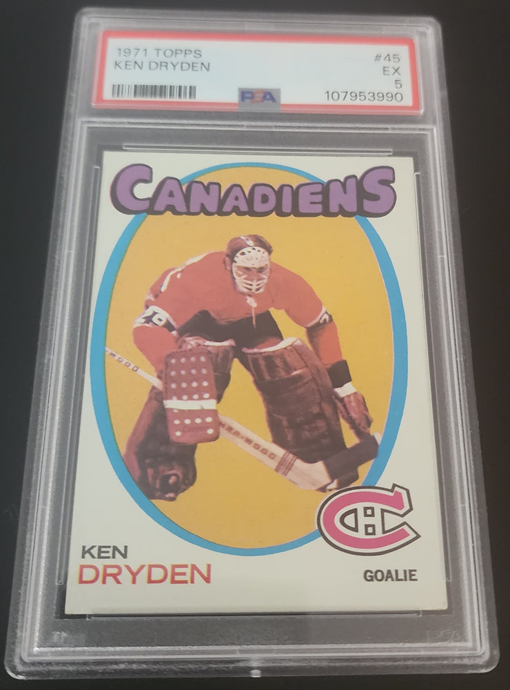 1971 Topps #45 Rookie Rc Ken Dryden Psa 5