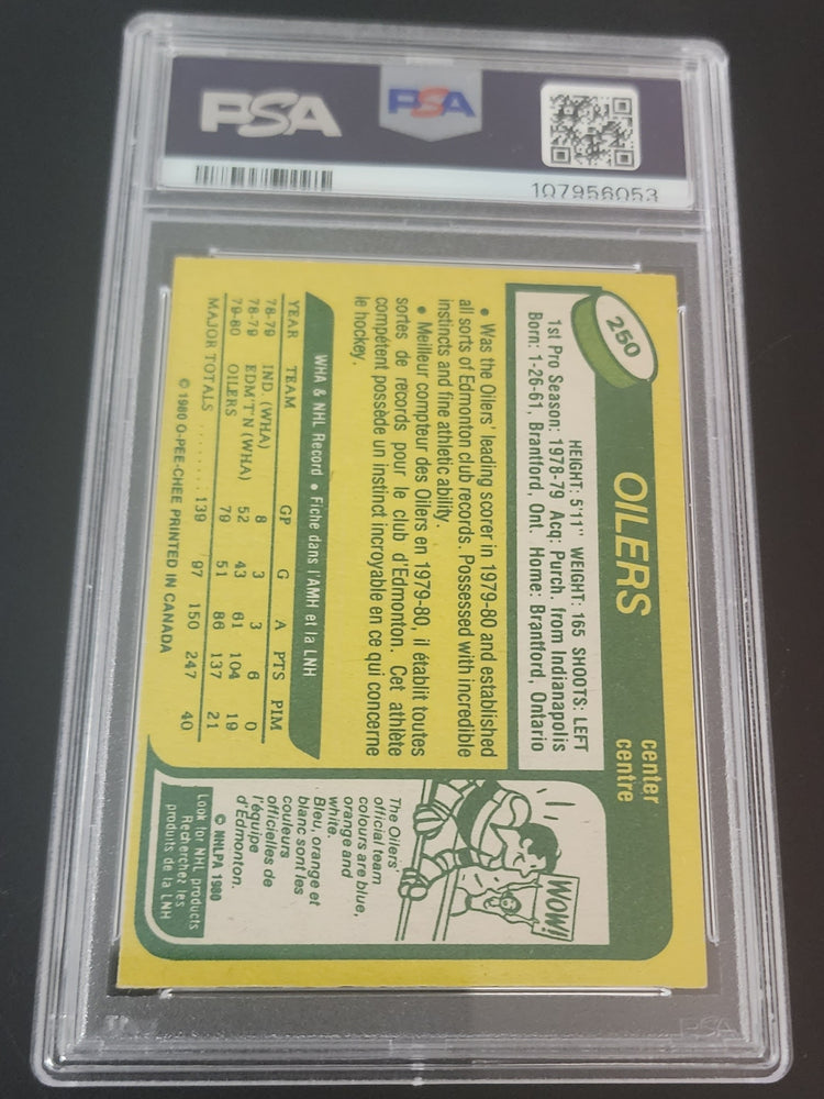 1980 O-Pee-Chee #250 Wayne Gretzky Psa 3