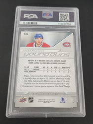 2024-25 Upper Deck Series 1 Young Guns #239 Rookie Rc Logan Mailloux Psa 9
