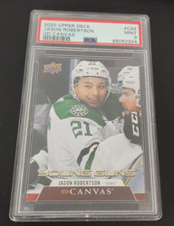 2020-21 Upper Deck Series 1 Young Guns Ud Canvas C92 Rookie Rc Jason Robertson Psa 9