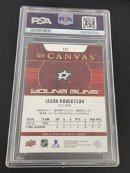 2020-21 Upper Deck Series 1 Young Guns Ud Canvas C92 Rookie Rc Jason Robertson Psa 9