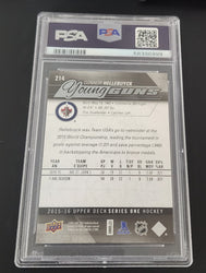 2015-16 Upper Deck Series 1 Young Guns #214 Rookie Rc Connor Hellebuyck Psa 9