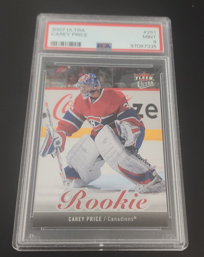 2007-08 Fleer Ultra Rookie #251 Rookie Rc Carey Price Psa 9